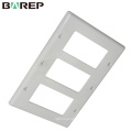 YGC-008 Placa de pared coaxial decorativa eléctrica plástica en blanco